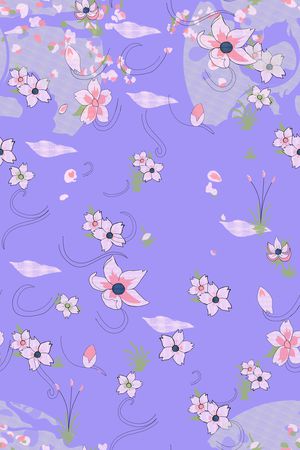 梅花印花花型图片