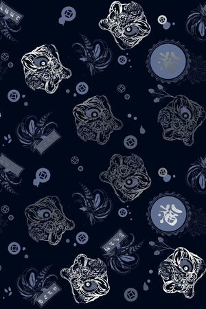 民族风印花花型图片
