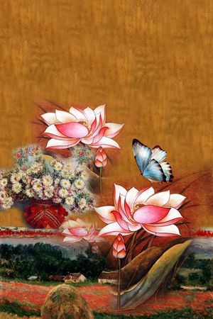 花卉印花花型图片