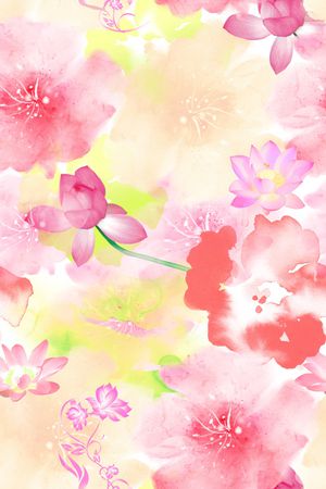 肌理印花花型图片