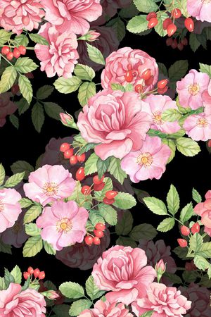 小碎花印花花型图片