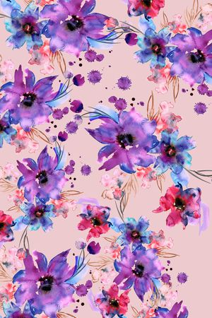 小碎花印花花型图片