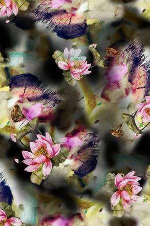 肌理印花花型图片
