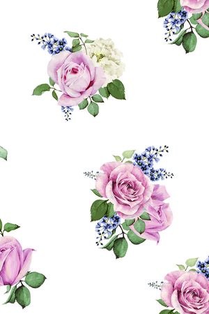 月季花印花花型图片