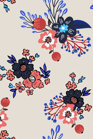 花卉印花花型图片
