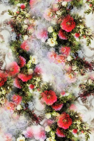 水彩花卉印花花型图片