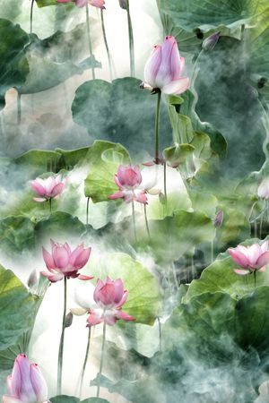 花卉印花花型图片