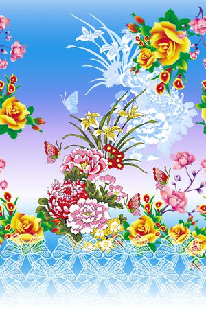 数码花型印花花型图片