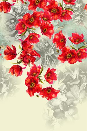 雪纺印花花型图片
