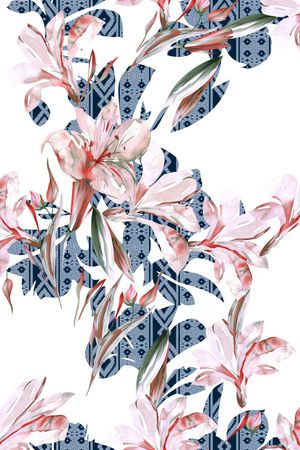 素雅印花花型图片