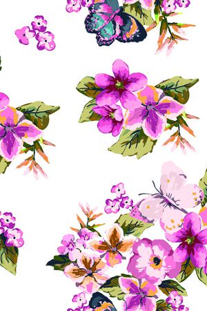 月季花印花花型图片