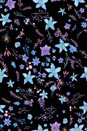 小碎花印花花型图片
