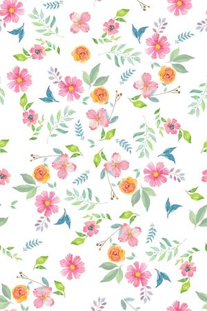 小碎花印花花型图片