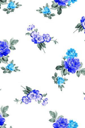 月季花印花花型图片