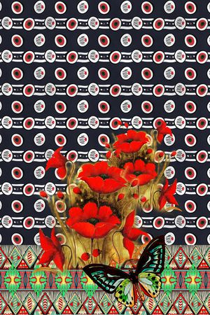 民族风印花花型图片