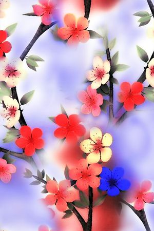 花卉印花花型图片