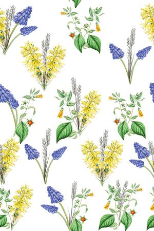 小碎花印花花型图片