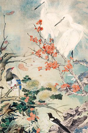 梅花印花花型图片