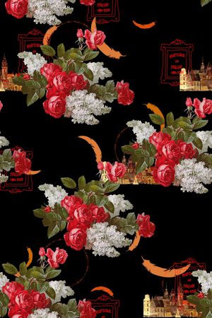 艺术印花花型图片