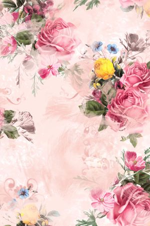 泼墨印花花型图片