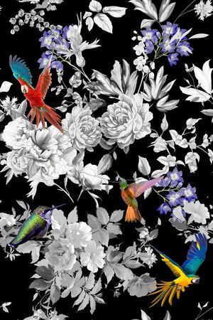 数码花型印花花型图片