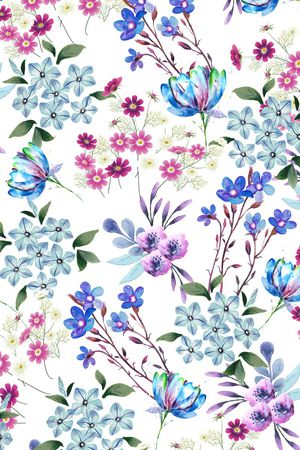 小碎花印花花型图片
