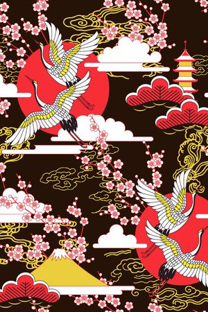 梅花印花花型图片
