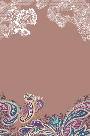 佩斯利印花花型图片