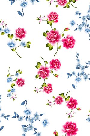 小碎花印花花型图片