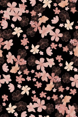 小碎花印花花型图片