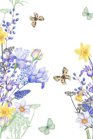 小碎花印花花型图片