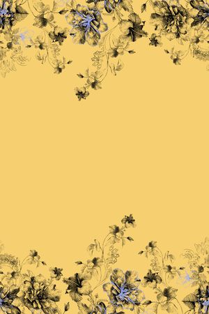 春夏花型印花花型图片