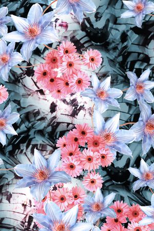 数码花型印花花型图片