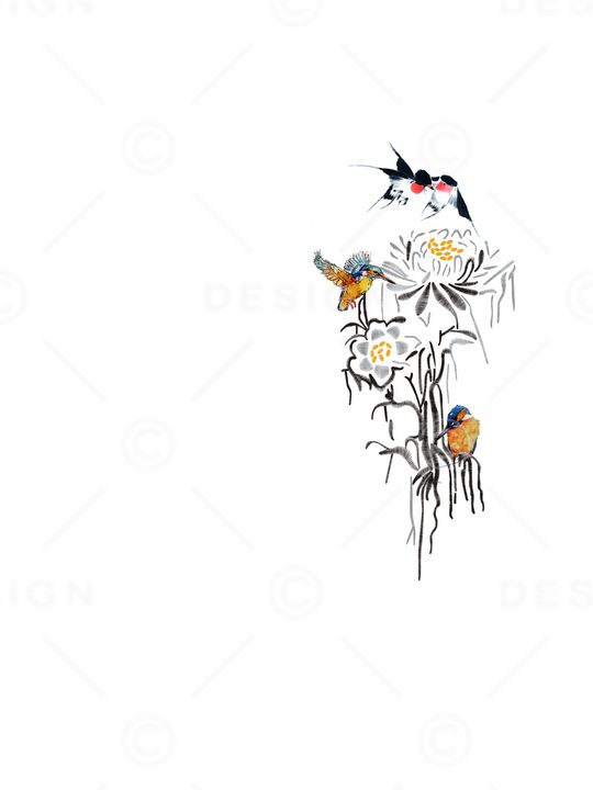 艺术印花花型图片