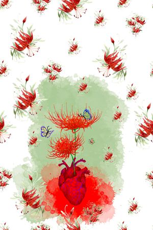 植物印花花型图片