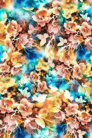 花卉印花花型图片