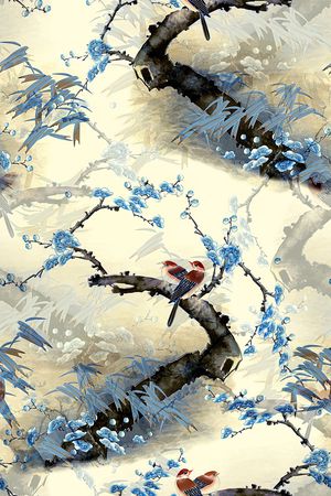 梅花印花花型图片