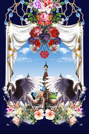 马印花花型图片