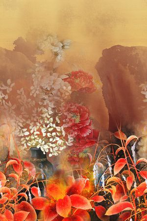 数码花型印花花型图片