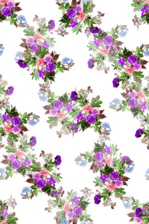 月季花印花花型图片