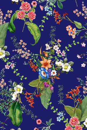 小碎花印花花型图片