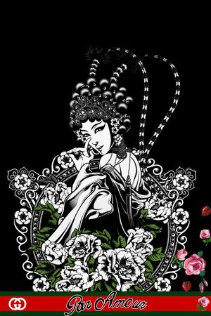 人物印花花型图片