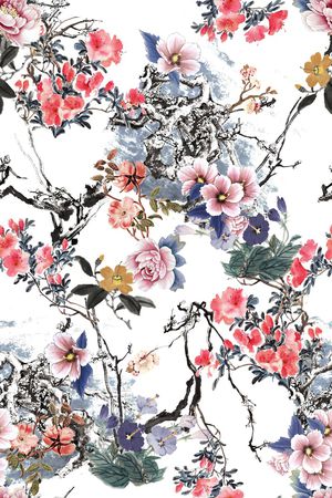 花卉印花花型图片