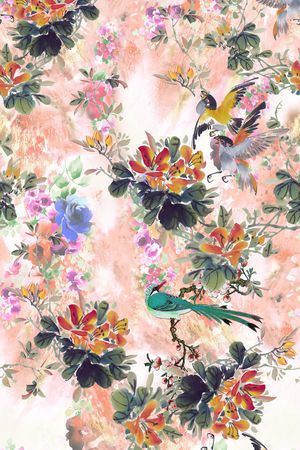 艺术印花花型图片