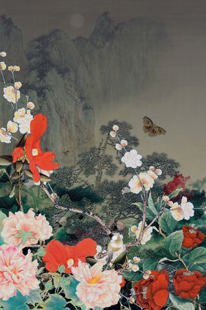 抽象印花花型图片