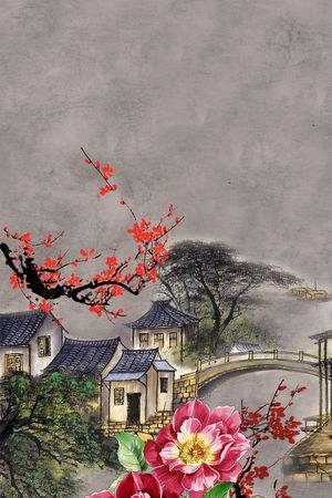 梅花印花花型图片