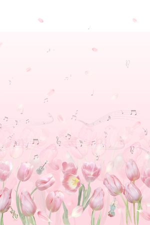 郁金香印花花型图片