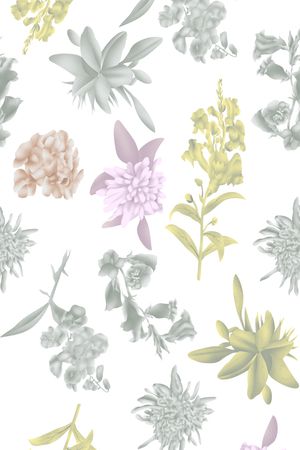 淑女印花花型图片