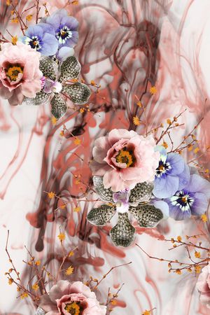 数码花型印花花型图片