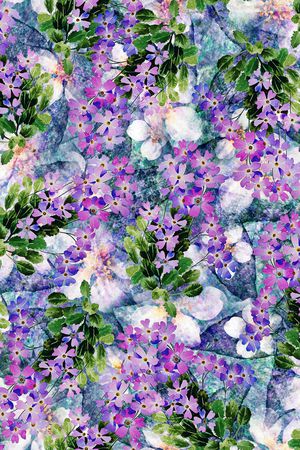 小碎花印花花型图片